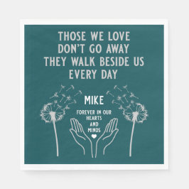 Servilleta De Papel En la recepción funeraria de memoria