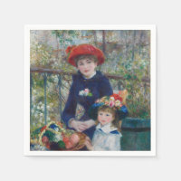 En la Terraza, Retrato Impresionista, Renoir