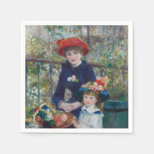 Servilleta De Papel En la Terraza, Retrato Impresionista, Renoir