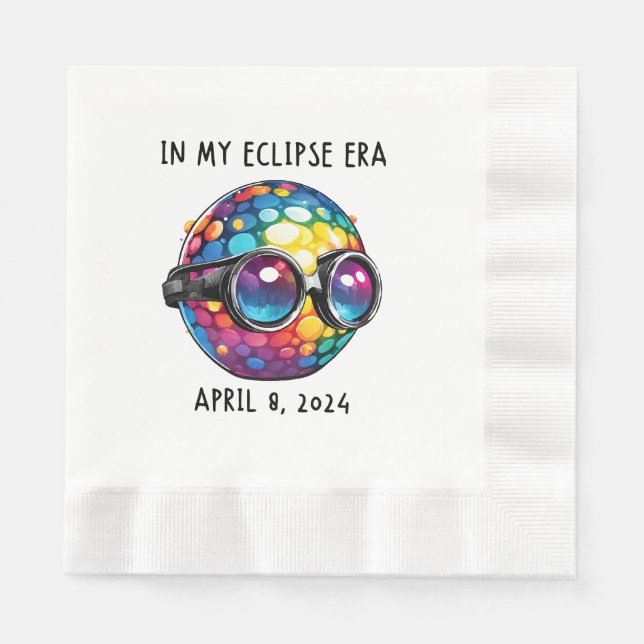 Servilleta De Papel En Mi Era De Eclipse Solar 2024 (Anverso)