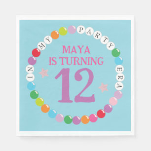Servilleta De Papel En mi fiesta de cumpleaños de la era de la pulsera