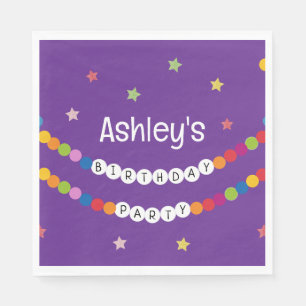 Servilleta De Papel En mi fiesta de cumpleaños de la era de la pulsera