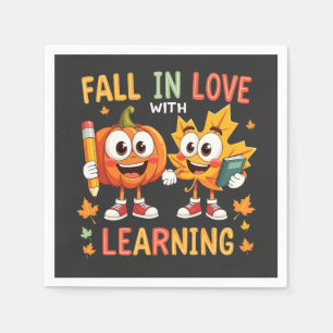 Servilleta De Papel Enamorada de la escuela de aprendizaje