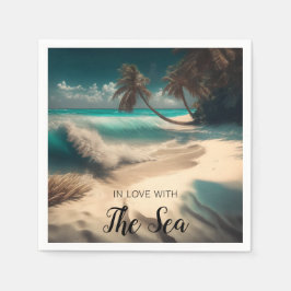 Servilleta De Papel Enamorado del Mar | Arte Tropical