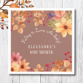 Servilleta De Papel Enamorándose de Baby Shower de otoño