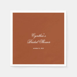 Servilleta De Papel Enamorarse Invitación Floral de Otoño para Despedi