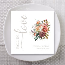 Enamórate de estos servilletas de boda personaliza