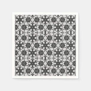 Servilleta De Papel Encaje antiguo - negro y blanco
