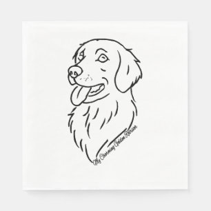 Servilleta De Papel Encantador Golden Retriever