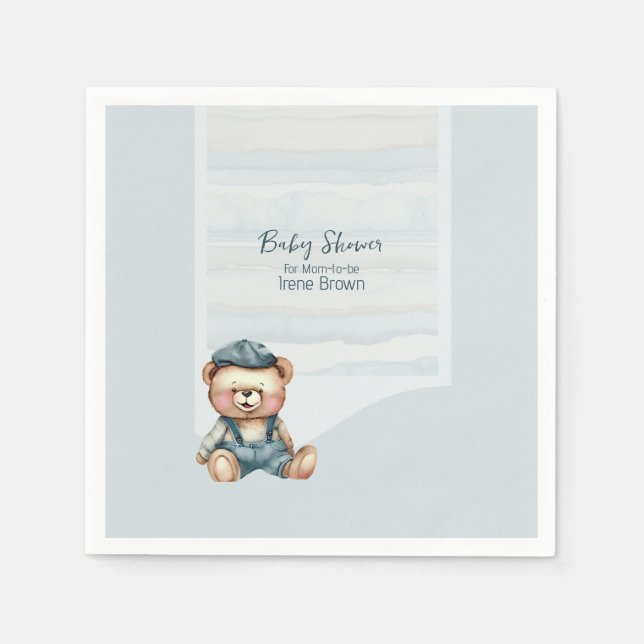 Servilleta De Papel Encantador papel de Baby Shower (Anverso)