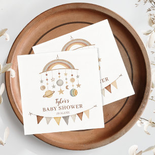 Servilleta De Papel Encantadora Fiesta de Bebé Boho Neutral en Género