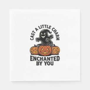 Servilleta De Papel Encantamiento de Amor Fantasma Arte de Calabaza de