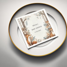 Encantamiento de Woodland Ducha de bebé temática