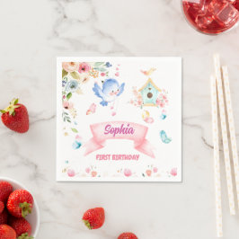 Servilleta De Papel Enchanted Butterfly Garden Paper Napkin