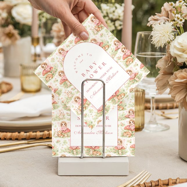 Servilleta De Papel Enchanted Fairy Girl Baby Shower (Subido por el creador)