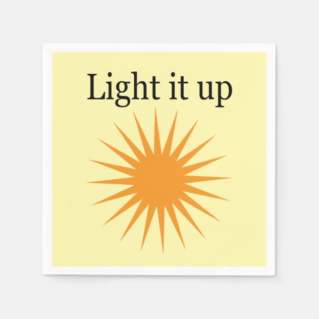 Servilleta De Papel Enciende, amarillo (Anverso)