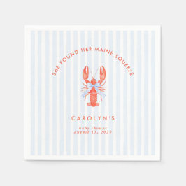 Servilleta De Papel Encontró A Su Lobster Costero De Squeeze Maine