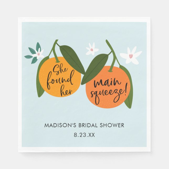 Servilleta De Papel Encontró A Su Principal Naranja De Supresión (Anverso)