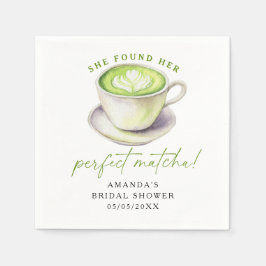 Servilleta De Papel Encontró su perfecta ducha matcha de novia