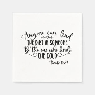 Servilleta De Papel Encuentra La Mugre En Alguien Cristiano Divertido