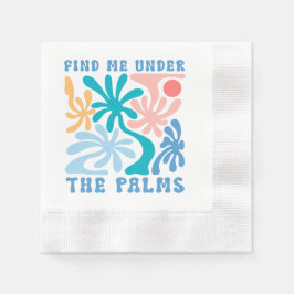 Servilleta De Papel Encuéntrame bajo el verano de la reunión familiar