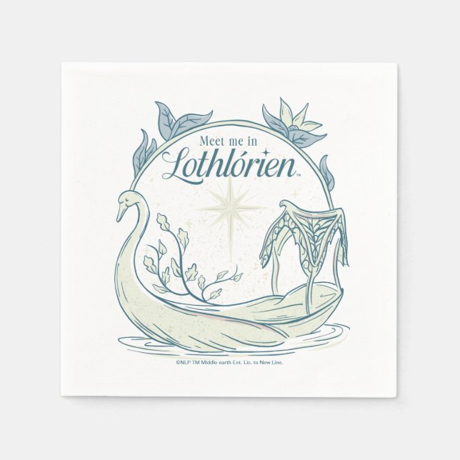 Servilleta De Papel Encuentrame en LOTHLORIEN™ - Barco Cisne (Anverso)