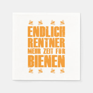 Servilleta De Papel Endlich Rentner Bienen Imker Imkerei Imkerin Honig