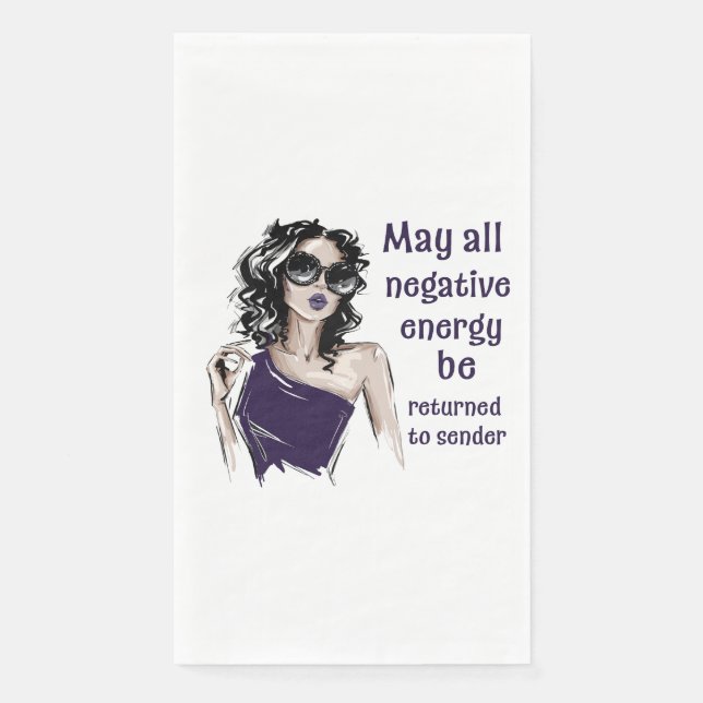 Servilleta De Papel Energía negativa a devolver al remitente (Anverso)