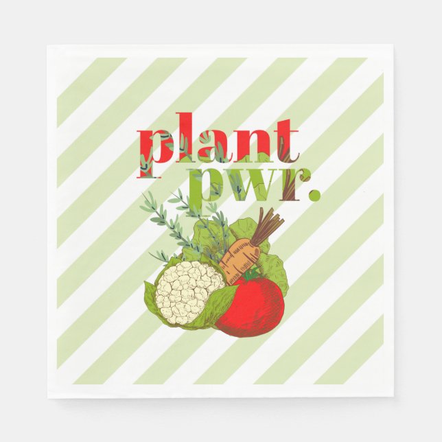 Servilleta De Papel Energía vegetal vegan (Anverso)