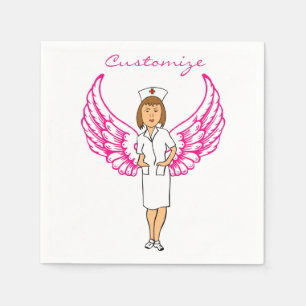 Servilleta De Papel Enfermera Angel Wings Thunder_Cove