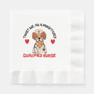 Servilleta De Papel Enfermera Calificada Pawsitivamente