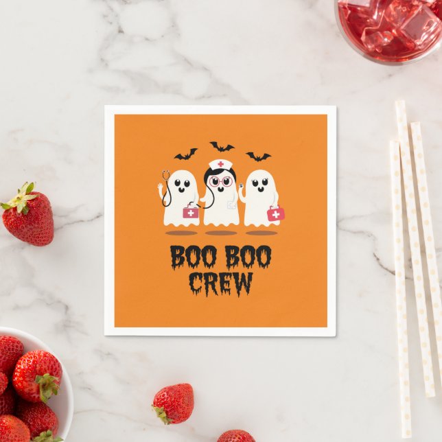 Servilleta De Papel Enfermera de Halloween, enfermera fantasma (In situ)