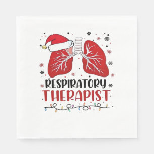 Servilleta De Papel Enfermeras Navidades terapéuticas respiratorias, L