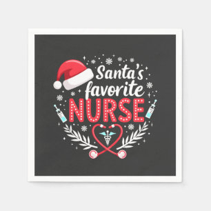 Servilleta De Papel Enfermería de Navidades de enfermeras favoritas de