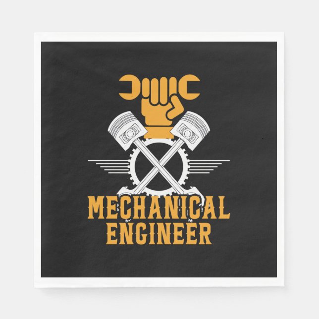 Servilleta De Papel Engineer Mechanical Engineer (Anverso)