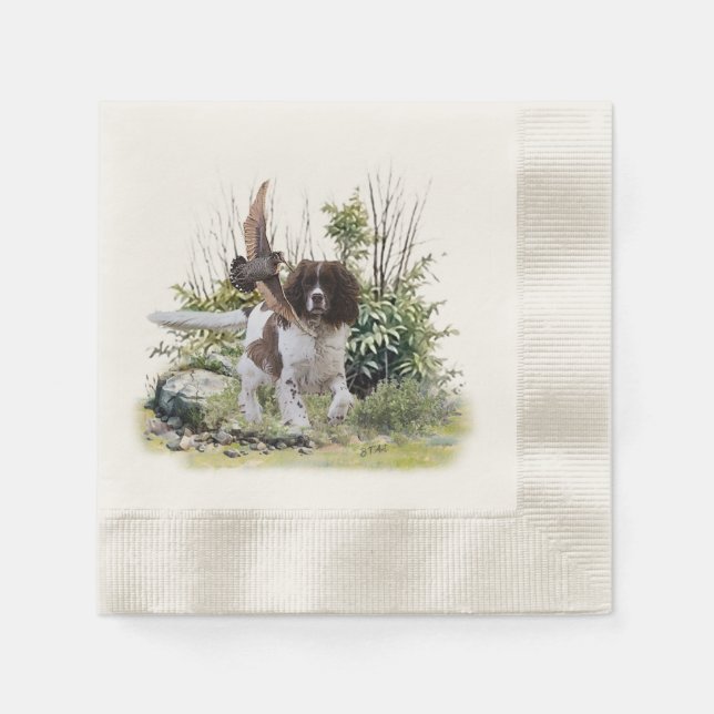 Servilleta De Papel English Springer Spaniel (Anverso)
