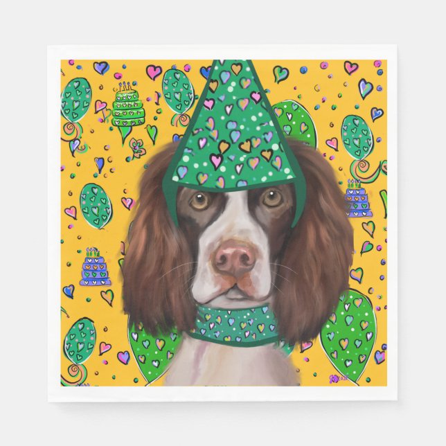 Servilleta De Papel English Springer Spaniel (Anverso)