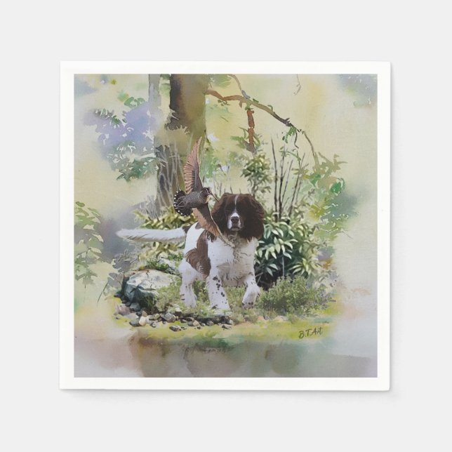 Servilleta De Papel English Springer Spaniel (Anverso)