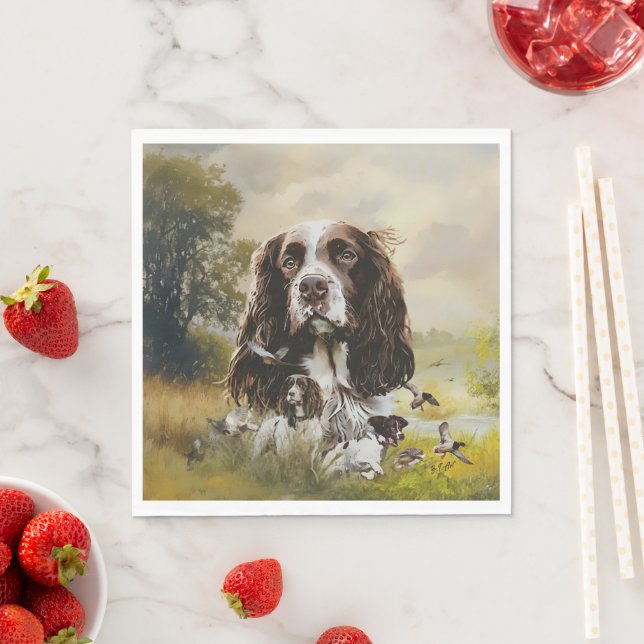 Servilleta De Papel English Springer Spaniel (In situ)