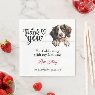Servilleta De Papel English Springer Spaniel Boda Agradecimiento