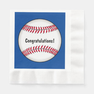 Servilleta De Papel Enhorabuena del béisbol