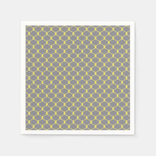 Servilleta De Papel Enlace de cadena gris y amarillo moderno y moderno