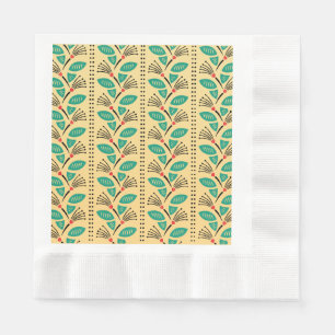 Servilleta De Papel Enredaderas de Fresa Subiendo al Estilo Art Deco