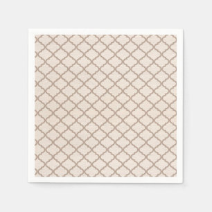 Servilleta De Papel Enrejado marroquí hueso/beige