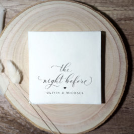 Servilleta De Papel Ensayar las servilletas de la cena la noche anteri