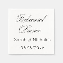 Servilleta De Papel Ensayo Cena coctelería toallas personalizadas