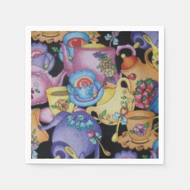 Servilleta De Papel Enseñanzas y teteras (Anverso)