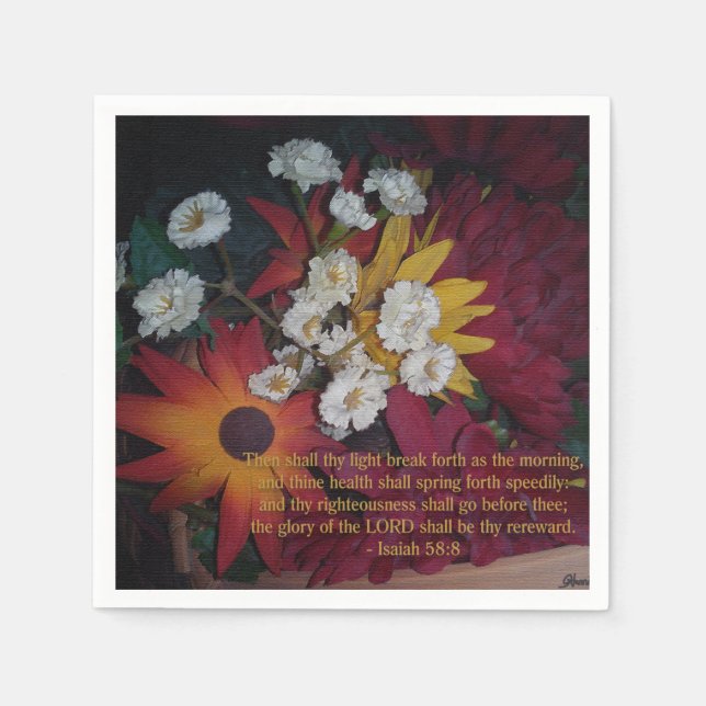 Servilleta De Papel Entonces se desprenderá tu luz (Anverso)