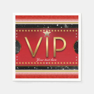 Servilleta De Papel Entradas VIP personalizadas para fiesta de estrell
