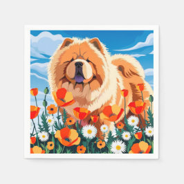 Servilleta De Papel ENTRE LOS POPPIES Chow